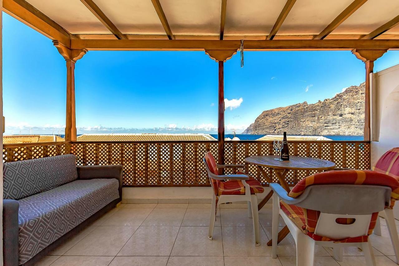 First Line Beach Front 2 Bedroom Apartment Los Gigantes Santiago Del Teide Exterior photo